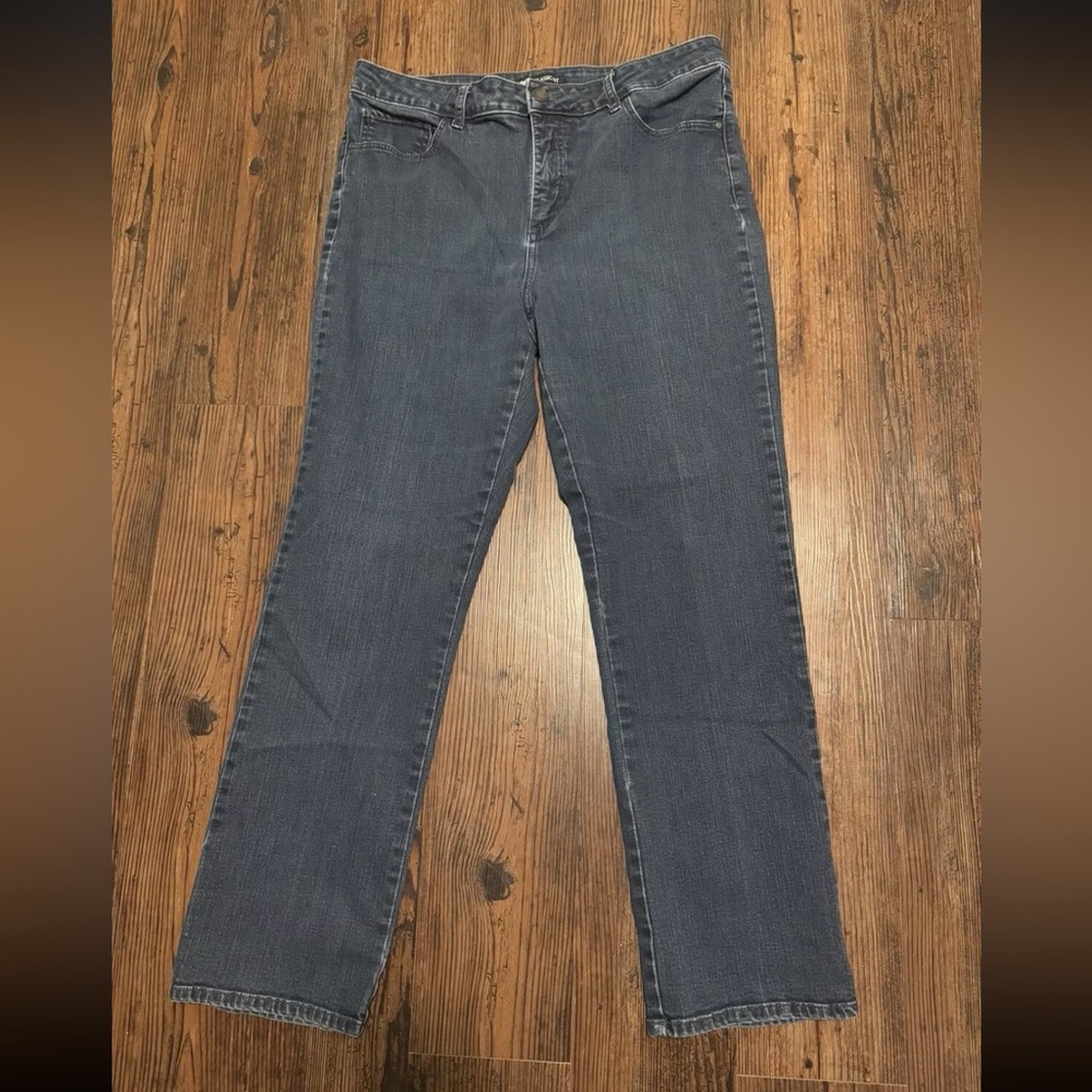 LEE Classic For Size 16 Blue Jeans Denim Stretch Medium Wash High Rise
